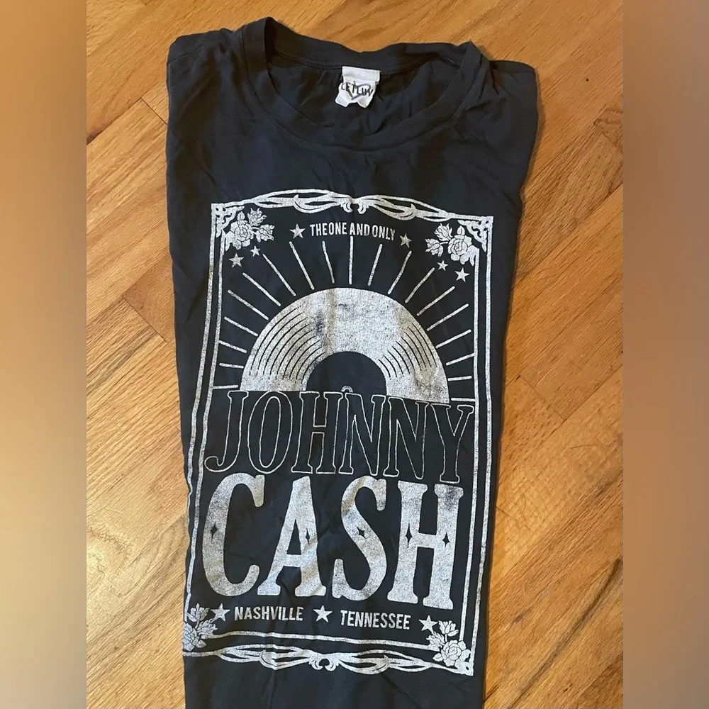 Letluv Johnny Cash Graphic T-Shirt - Black - Picture 4 of 7